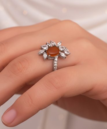 خاتم عقيق نسائي