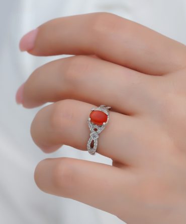 خاتم عقيق نسائي