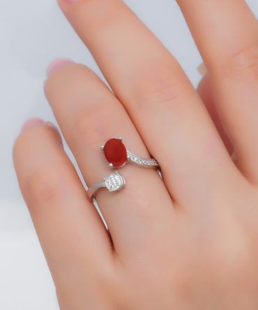 خاتم عقيق نسائي