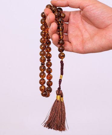 سبحة كهرمان طبيعي